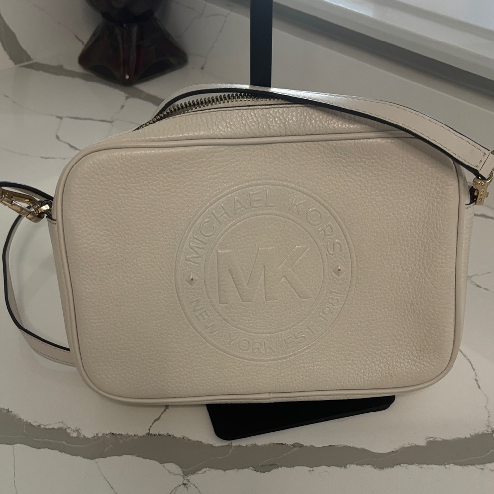 Michael Kors Fulton Sport Ivory Crossbody Bag